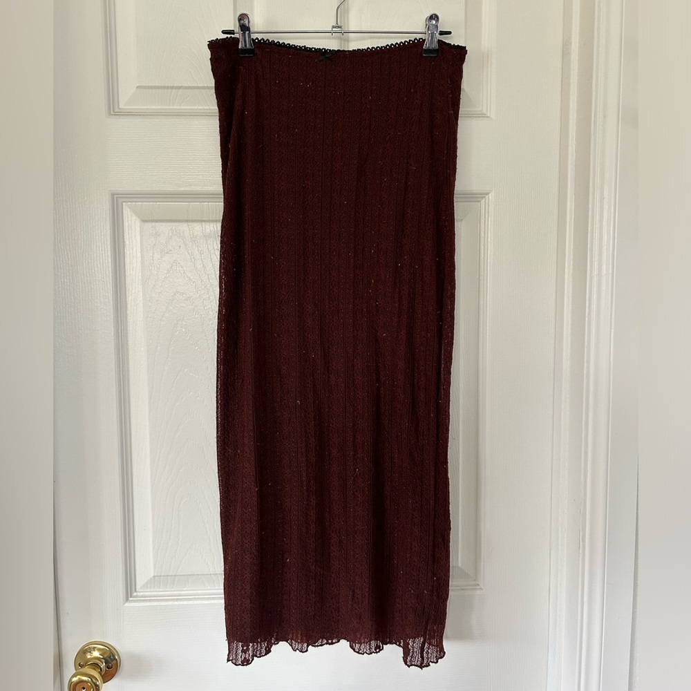 Urban Outfitters Lace Midi Skirt